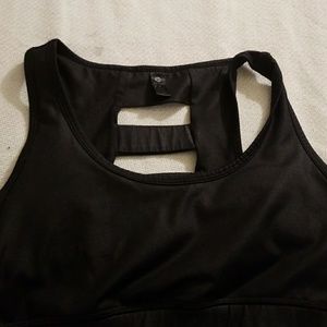 90 degrees leather looking sports bra